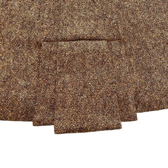 ETRO Milano Wool Tweed Pencil Skirt Italy 46 / US 10 Vintage Style Pleated Back - Picture 11 of 11